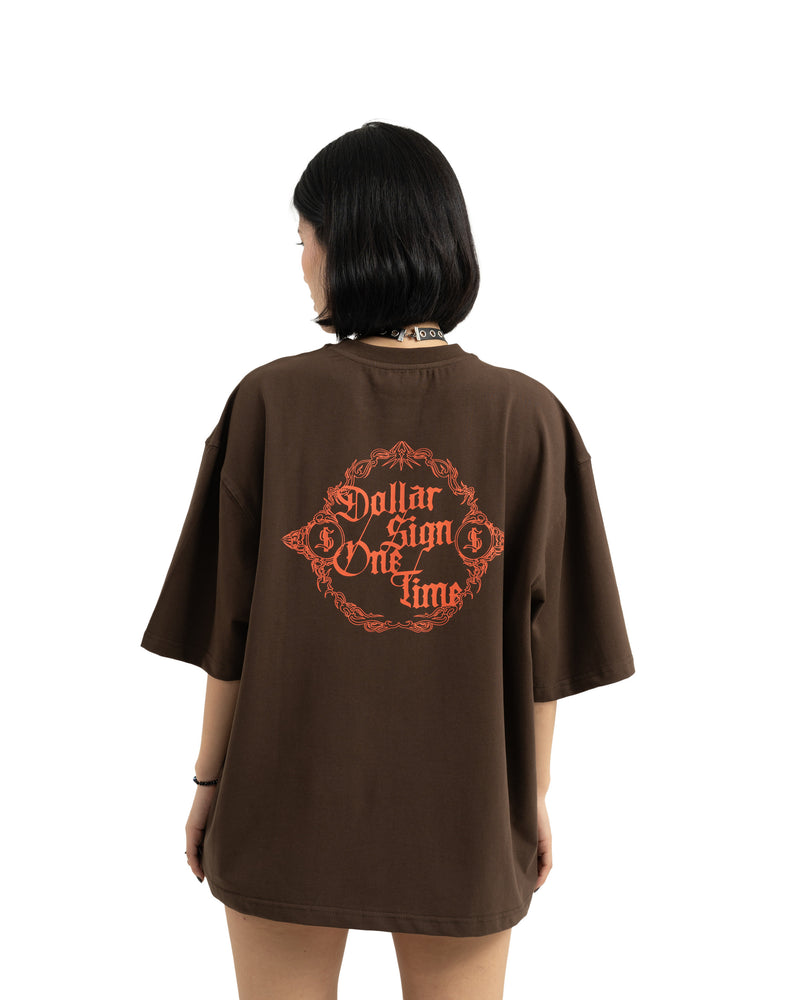 Dollar $ign One Time Unisex T-Shirt (Brown)