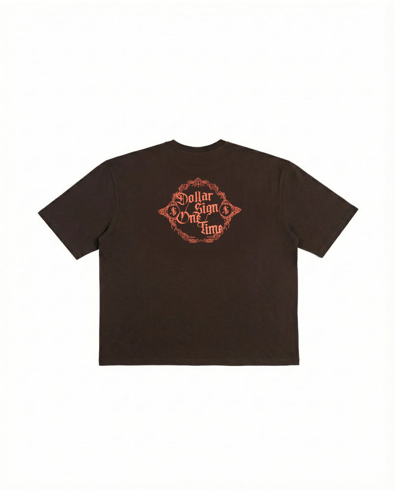 Dollar $ign One Time Unisex T-Shirt (Brown)